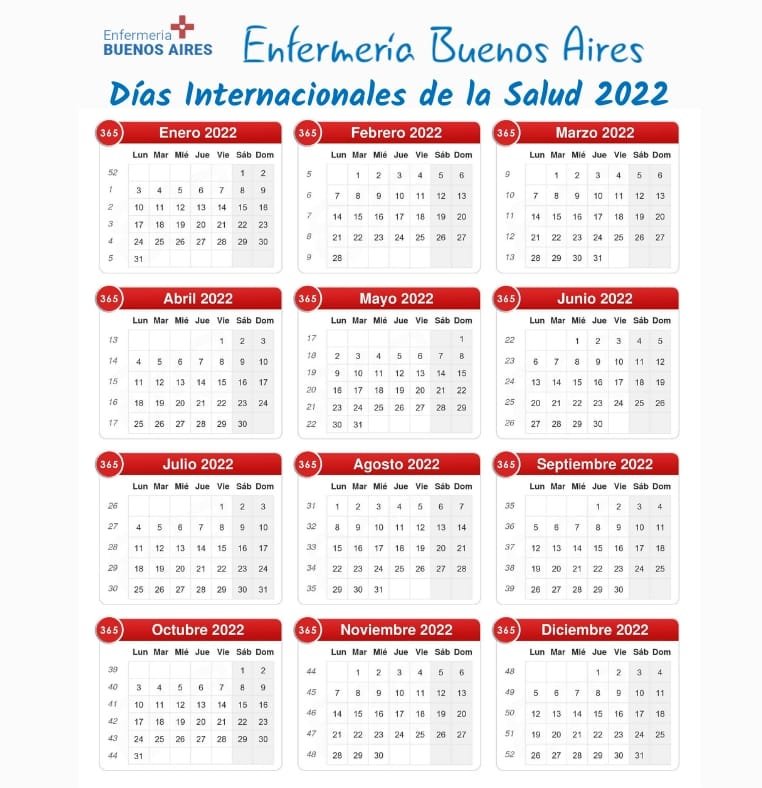 días internacionales de la salud 2022